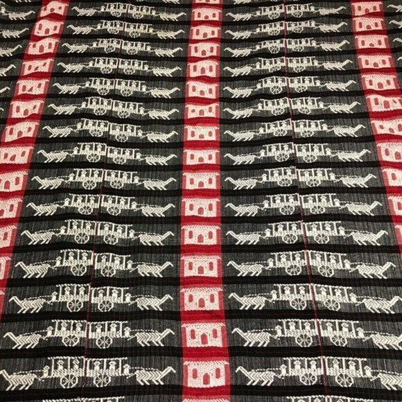 Hand Woven Textile Blanket Fringe Edge Indigenous tinguian tribe Philippines - Picture 8 of 10